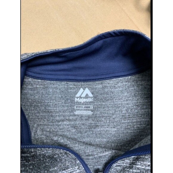 Majestic Cleveland Guardians Logo 1/4 Zip‎ Fleece Pullover Men’s Small Pockets - Picture 3 of 7